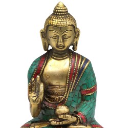 Statua Metallo Buddha Amoghasiddhi