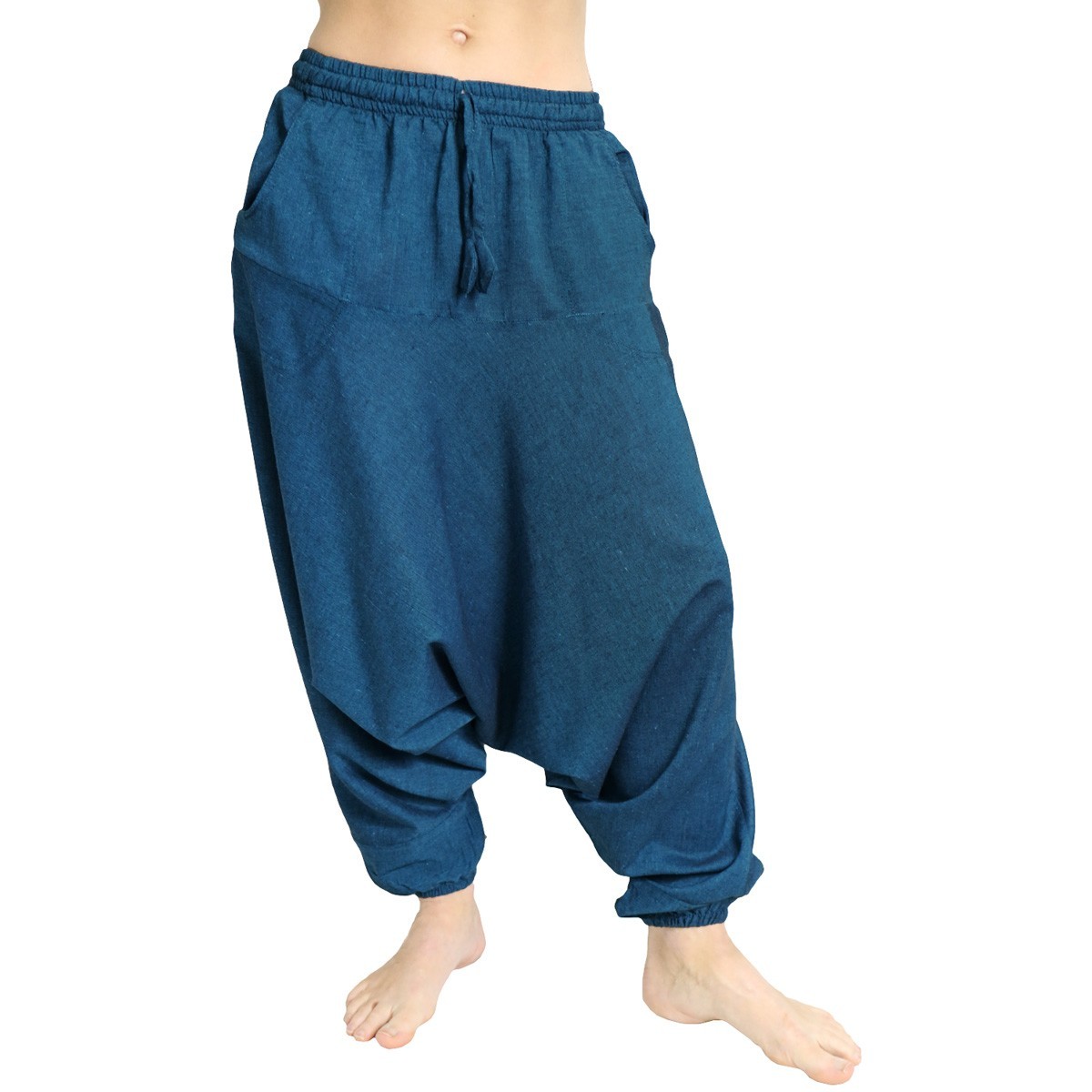 Pantaloni Arabi Simple azzurro scuro