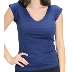 T-shirt Organic Simple Blu