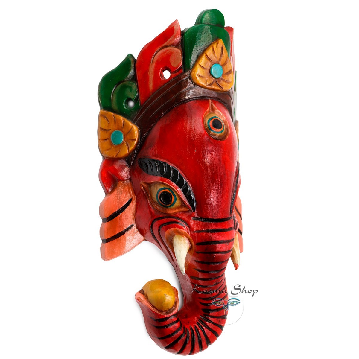 Maschera Ganesh rossa Media