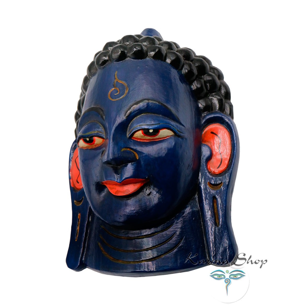 Maschera Buddha blu Piccola