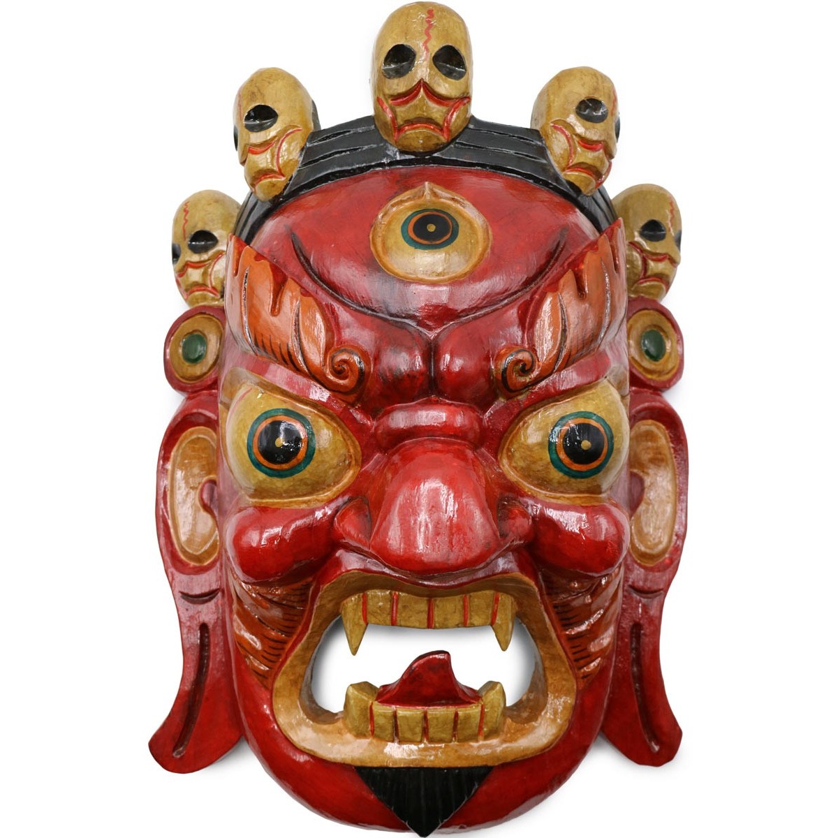 Maschera Mahakala rossa XL