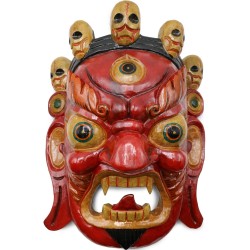 Maschera Mahakala rossa XL