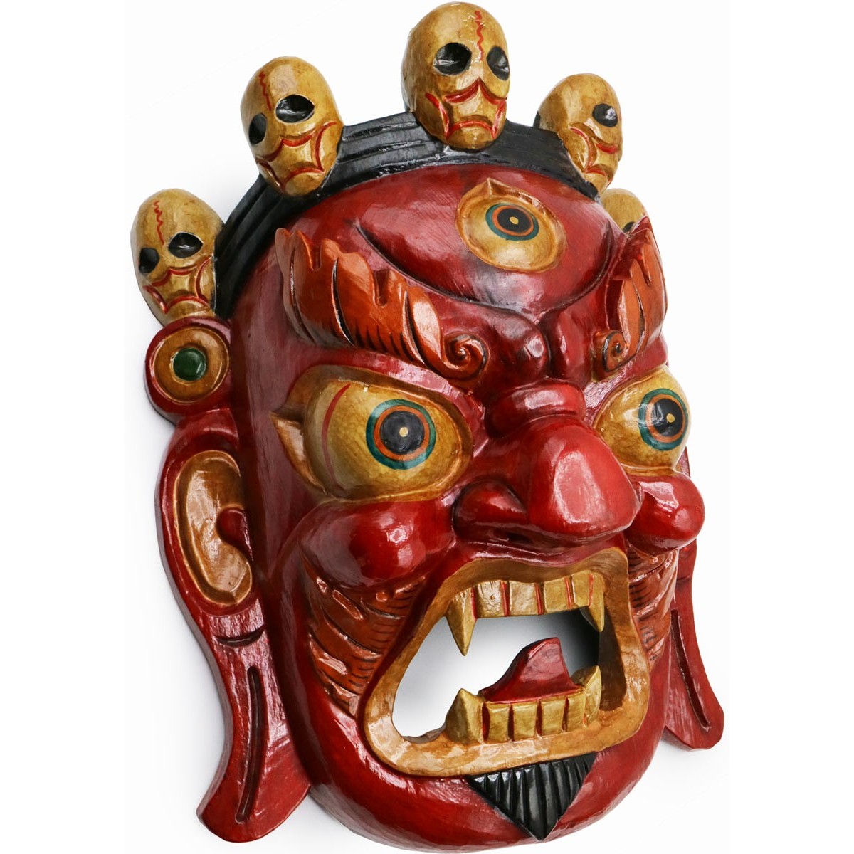 Maschera Mahakala rossa XL