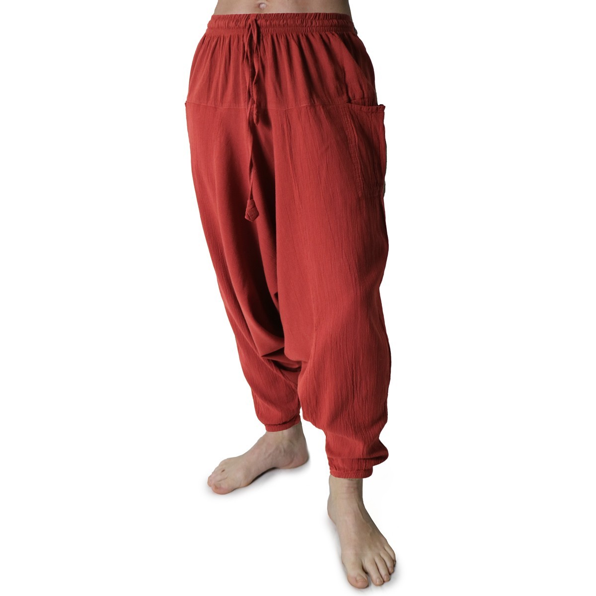 Pantaloni Arabi Rosso Mattone