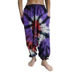 Pantaloni Arabi Tie Dye Viola