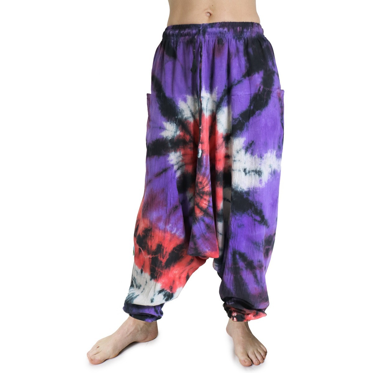 Pantaloni Arabi Tie Dye Viola