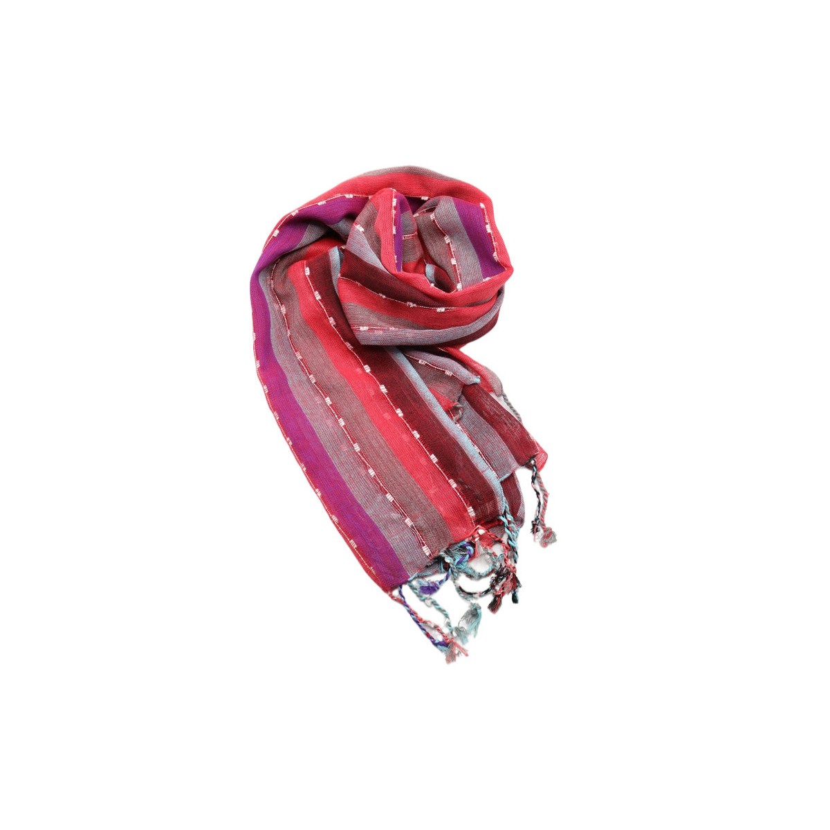 Foulard righe Arancio/Verde