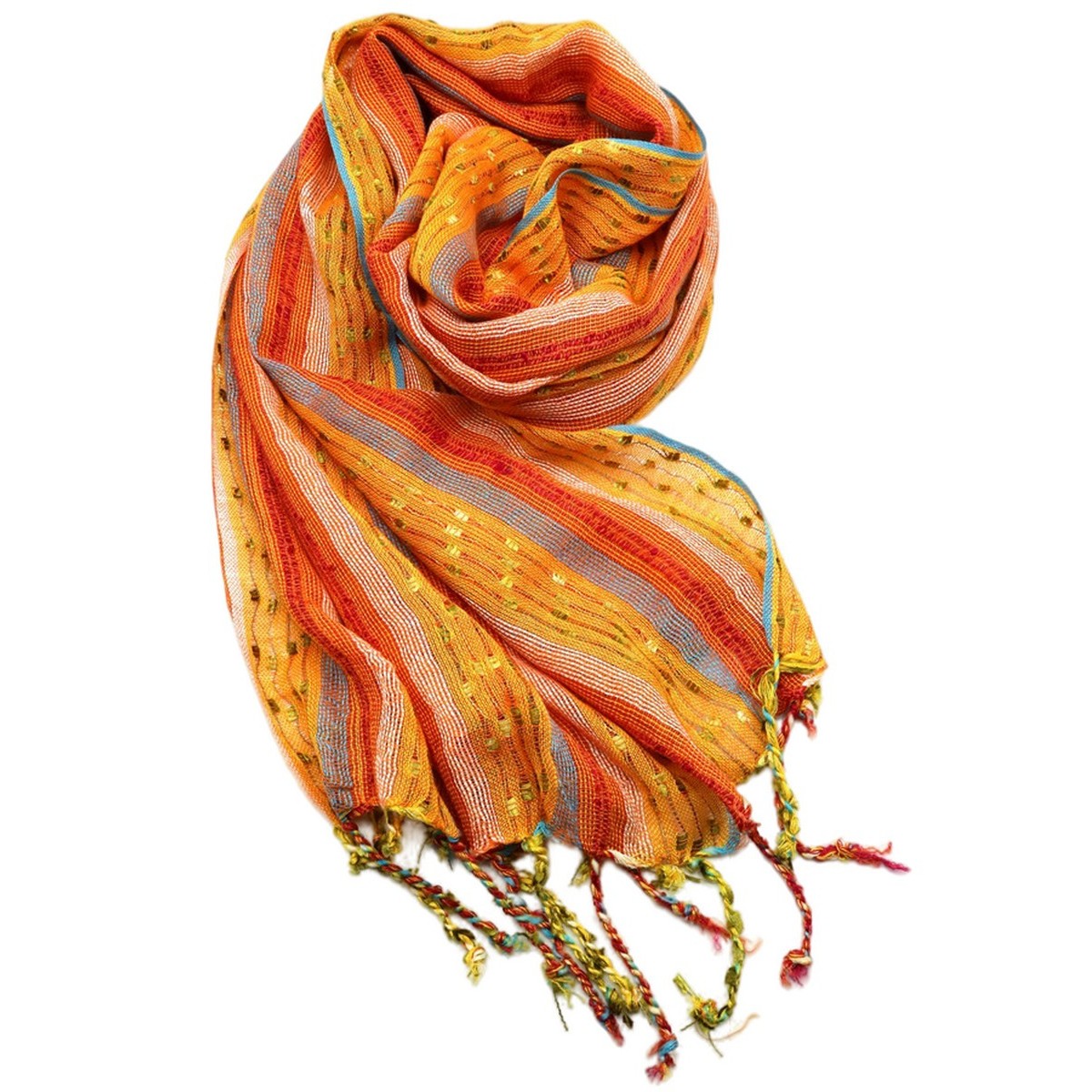 Foulard righe Arancio