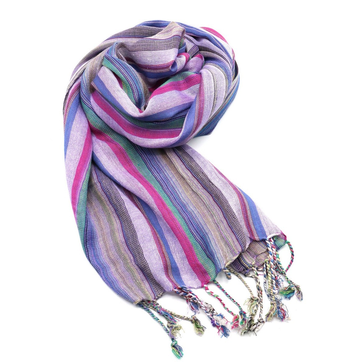 Foulard righe Viola/Lilla