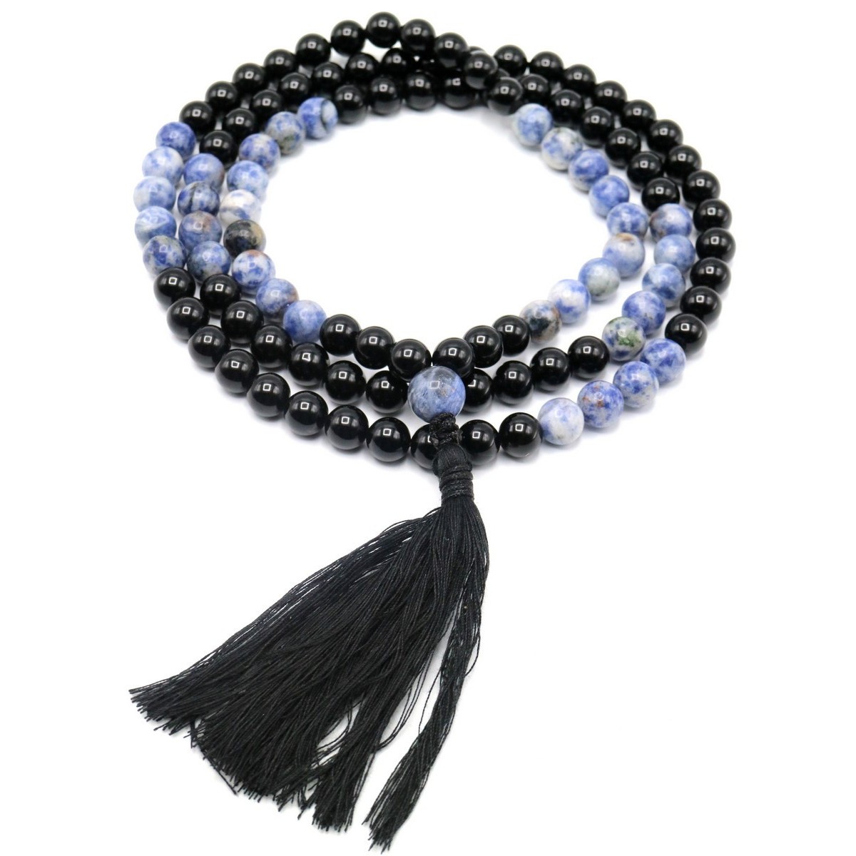 Mala 108 grani Sodalite e Onice