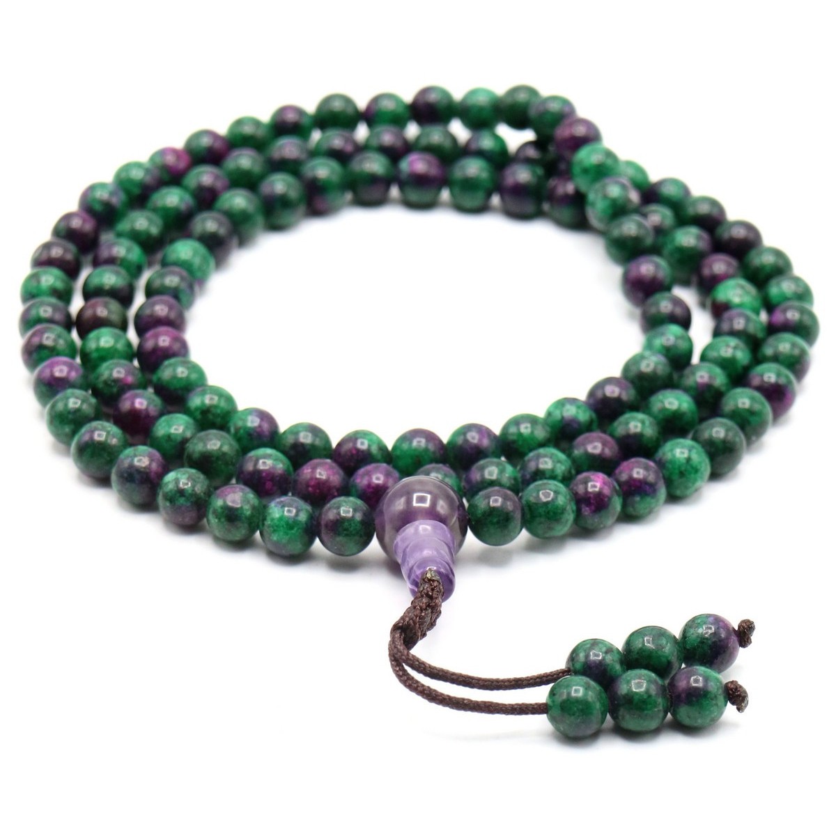 Mala 108 Grani in Rubino Zoisite Piccolo