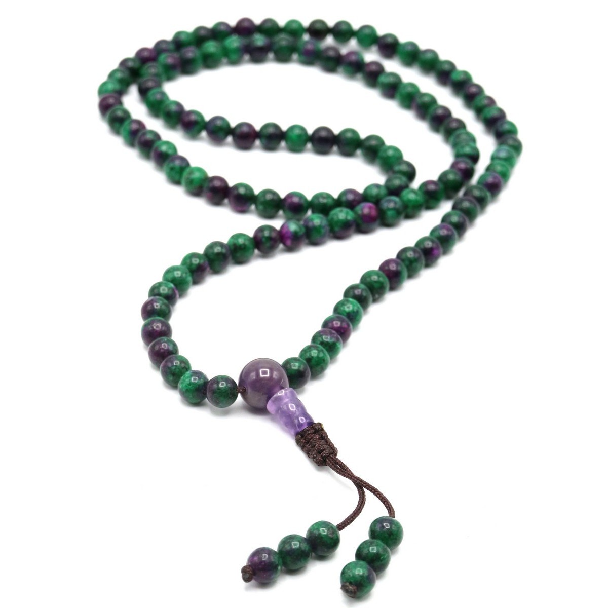 Mala 108 Grani in Rubino Zoisite Piccolo