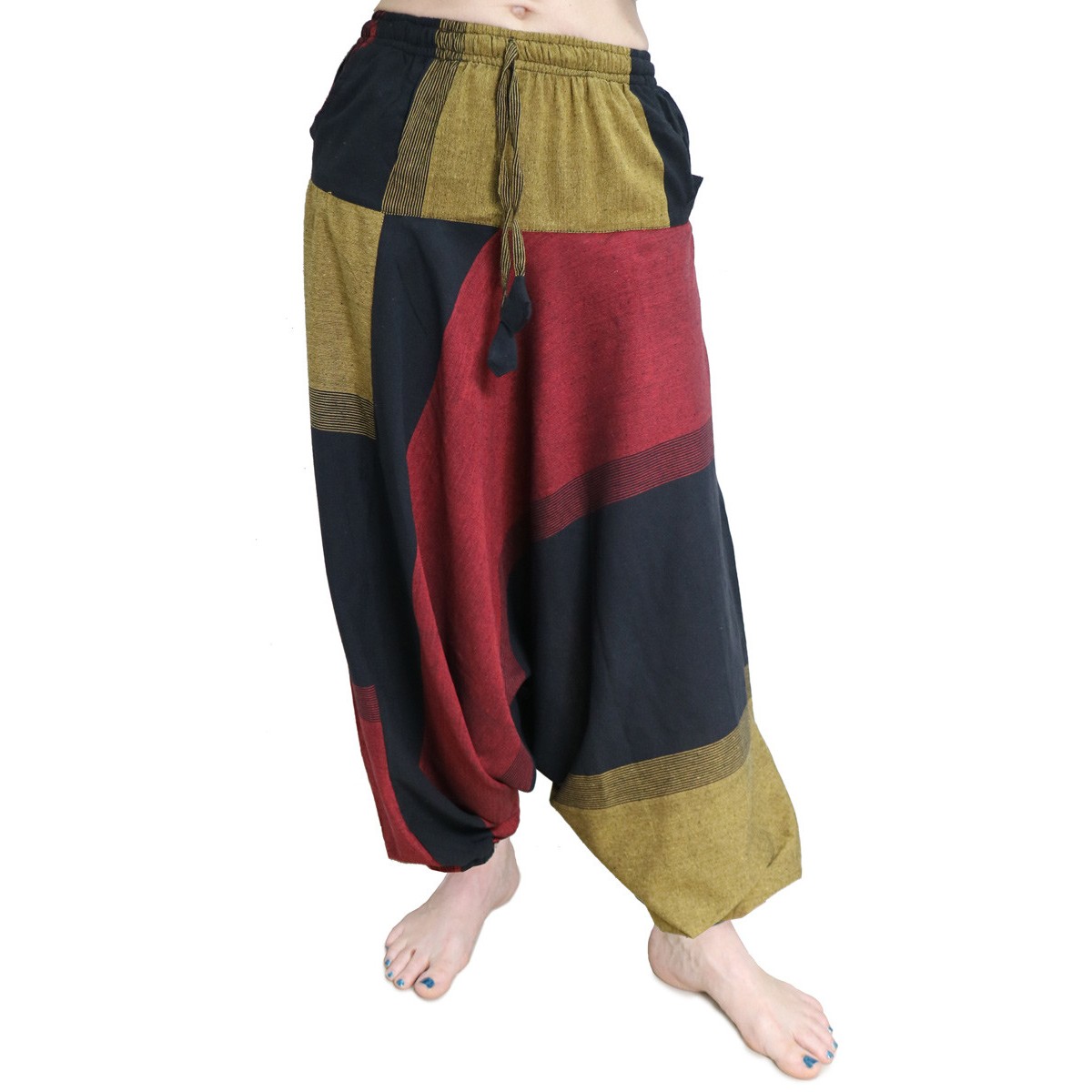 Pantaloni Arabi senape bordeaux Unisex