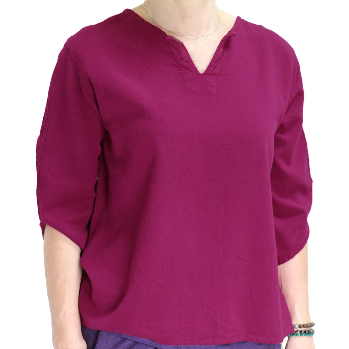 Camicia Donna Simple- Ciclamino