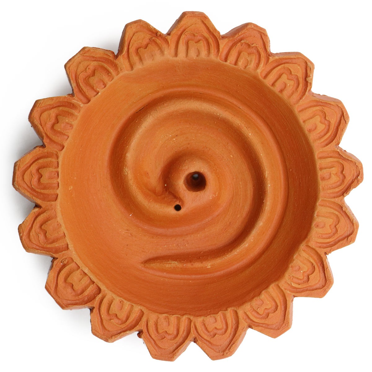 Acquista Bruciaincenso in terracotta Spirale su Karmashop.it