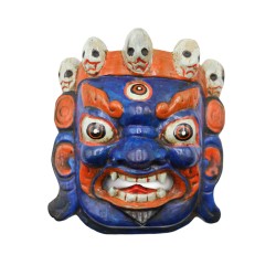 Acquista Maschera Mahakala blu Piccola su Karmashop.it