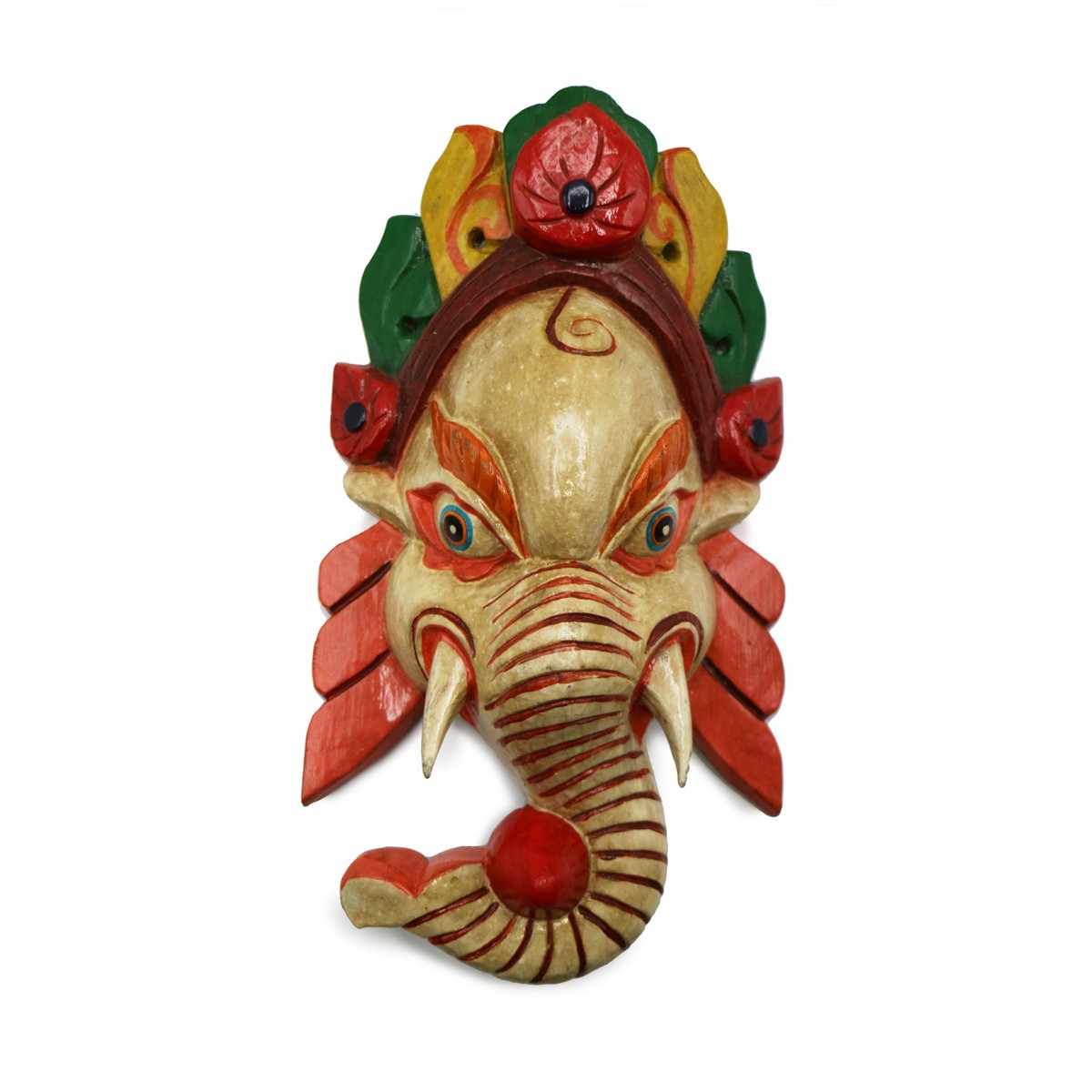 Acquista Maschera Ganesh beige media su Karmashop.it