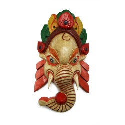 Acquista Maschera Ganesh beige media su Karmashop.it