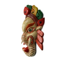 Acquista Maschera Ganesh beige media su Karmashop.it