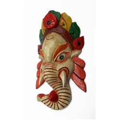 Acquista Maschera Ganesh beige media su Karmashop.it