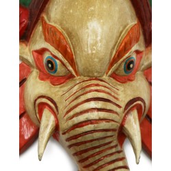 Acquista Maschera Ganesh beige media su Karmashop.it