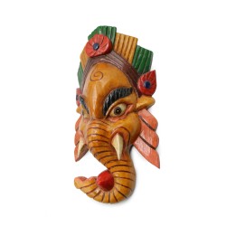 Acquista Maschera Ganesh gialla media su Karmashop.it