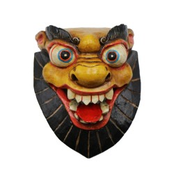 Acquista Maschera Leone delle Nevi gialla/Nera piccola su Karmashop.it