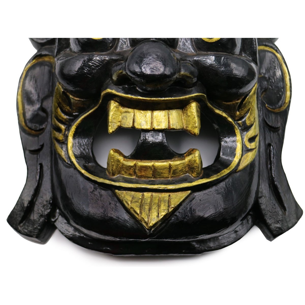 Maschera Mahakala nero e oro XL