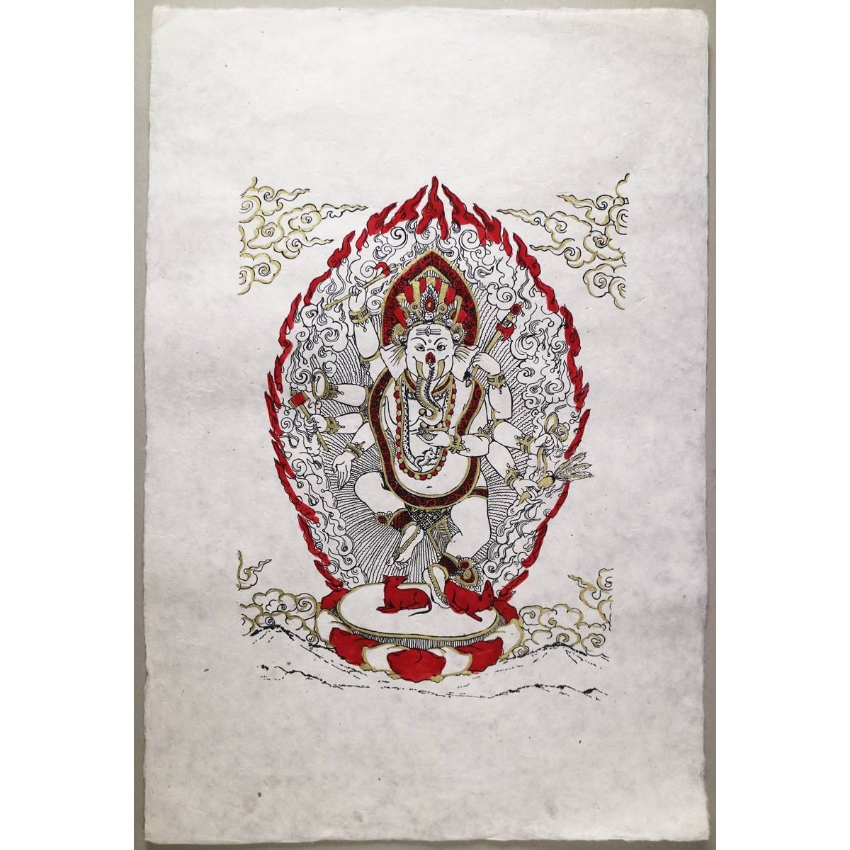 Poster Carta Di Riso Ganesh