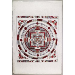 Poster Carta Di Riso Kalachakra Mandala