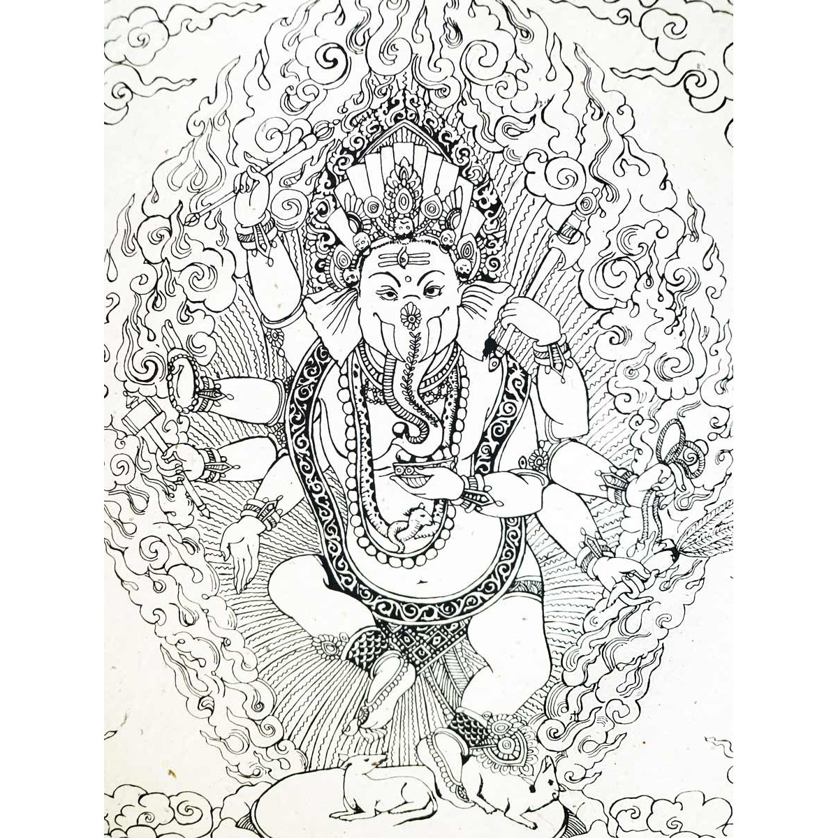 Poster piccolo Natural Ganesh in piedi