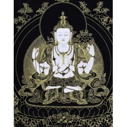 Poster piccolo Avalokitesvara Oro/Nero/Bianco